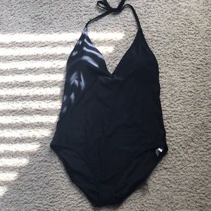 Aerie full coverage black bathing suit